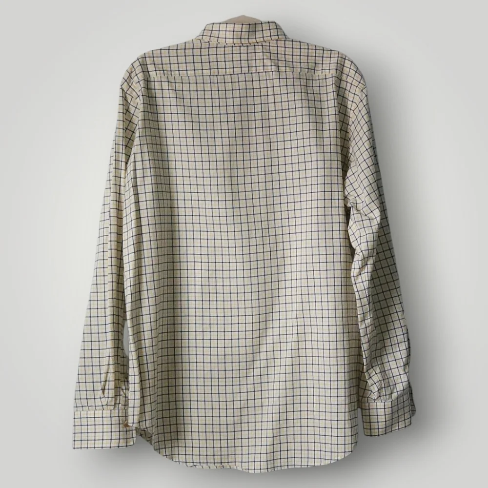 Vintage 90s Polo Ralph Lauren Windowpane Tattersall Shirt Mens Large‎ Old Money